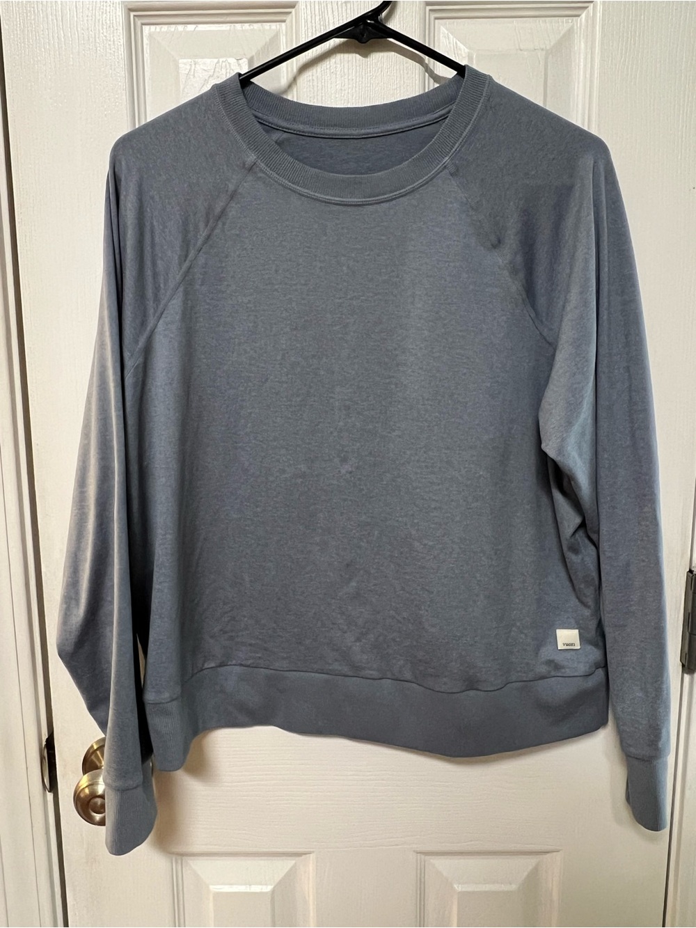 Vuori Heather Slate Blue Crewneck Sweatshirt